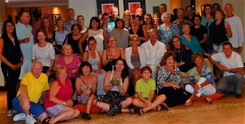 Photo of our Canva tour group in San Jose, Costa Rica